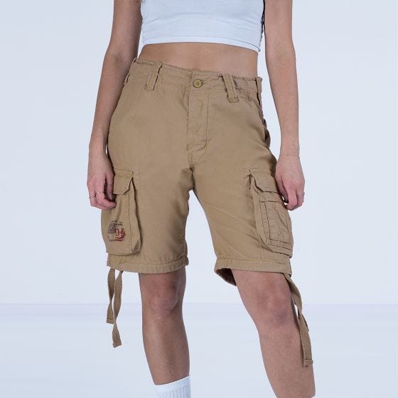 Surplus Airborne Vintage Shorts Damen - Verwaschenes Beige