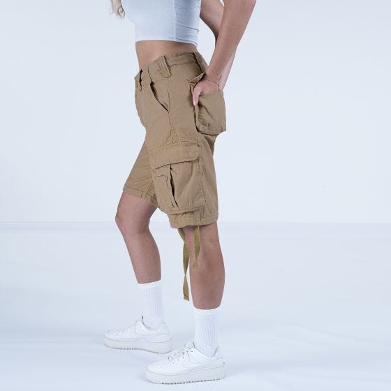Surplus Airborne Vintage Shorts Damen - Verwaschenes Beige