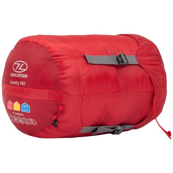 Highlander Serenity 450 Mumienschlafsack - Rot