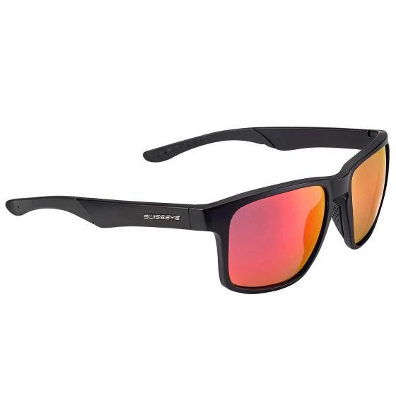 Swiss Eye Life Sonnenbrille - Getönte BR Revo-Linse / Mattschwarz/Schwarzer Rahmen