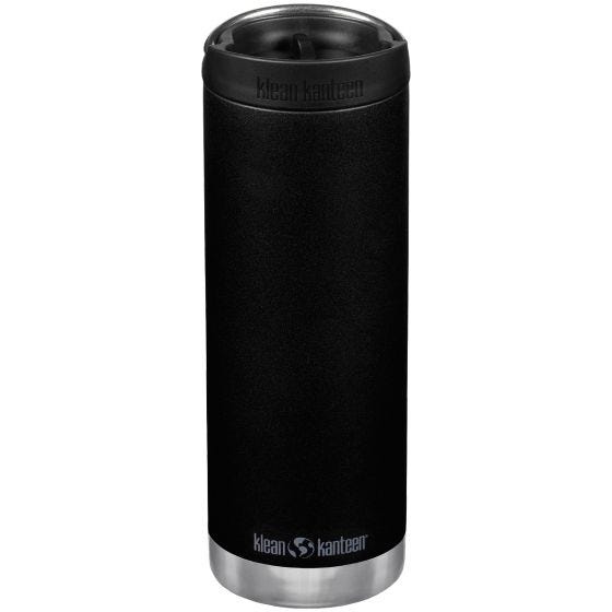 Klean Kanteen TKWide 592 ml Isolierte Trinkflasche mit Café Cap - Schwarz