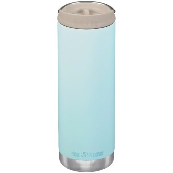 Klean Kanteen TKWide 592 ml Isolierte Trinkflasche mit Café Cap - Blue Tint