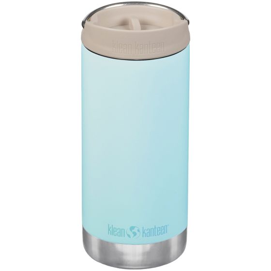 Klean Kanteen TKWide 355 ml Isolierte Trinkflasche mit Café Cap - Blue Tint
