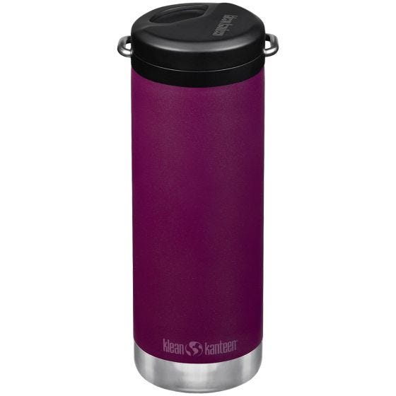 Klean Kanteen TKWide 473 ml Isolierte Trinkflasche mit Twist Cap w/Straw - Purple Potion