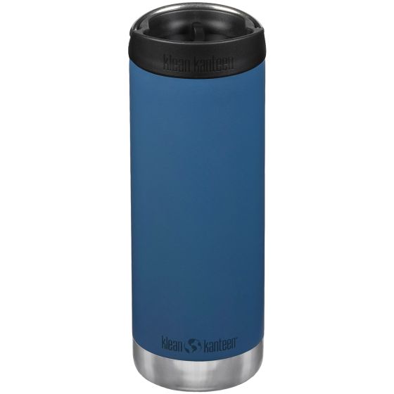 Klean Kanteen TKWide 473 ml Isolierte Trinkflasche mit Café Cap - Real Teal