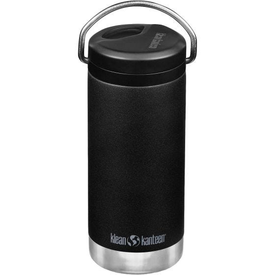 Klean Kanteen TKWide 355ml Thermosflasche Twist Cap w/Straw - Schwarz