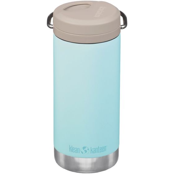 Klean Kanteen TKWide 355ml Thermosflasche Twist Cap w/Straw - Blue Tint