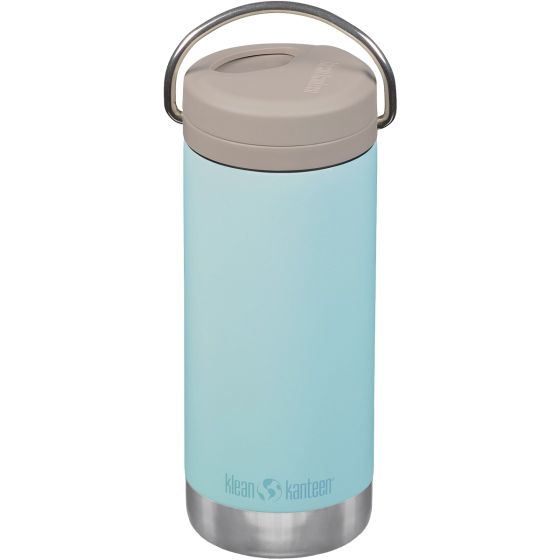 Klean Kanteen TKWide 355ml Thermosflasche Twist Cap w/Straw - Blue Tint