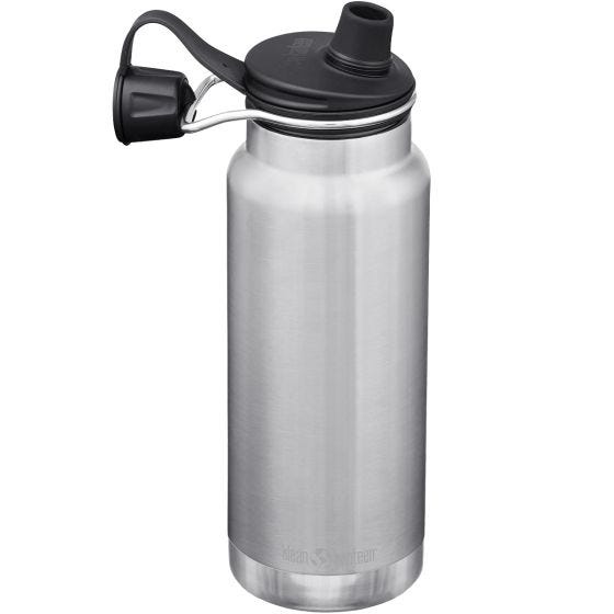 Klean Kanteen TKWide 946 ml Isolierte Trinkflasche mit Chug Cap - Brushed Stainless