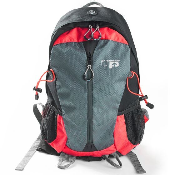 Ultimate Performance Peak II Tagesrucksack - Schwarz/Rot