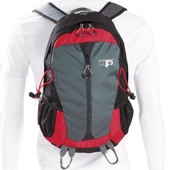 Ultimate Performance Peak II Tagesrucksack - Schwarz/Rot