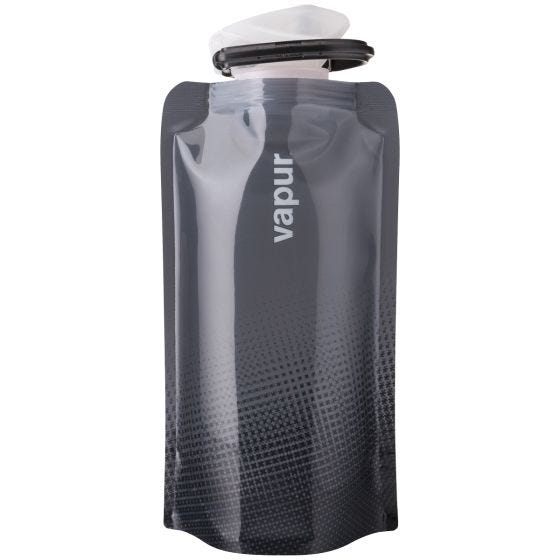 Vapur Wide Mouth Flasche 500 ml - Cool Grey