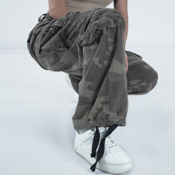 Surplus Airborne Vintage Hose Damen - Black Camo