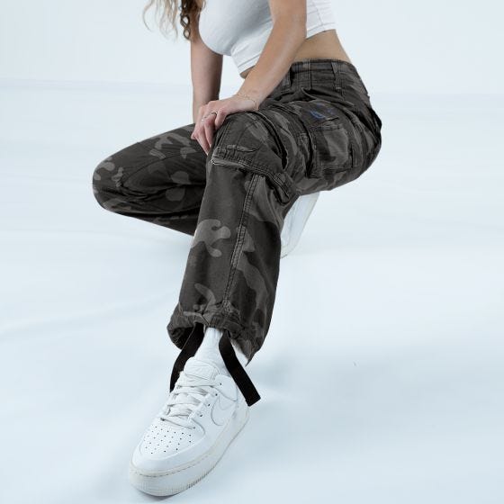 Brandit Pure Vintage Hose Damen - Dark Camo