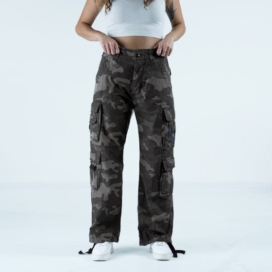 Brandit Pure Vintage Hose Damen - Dark Camo
