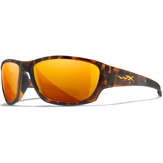 Wiley X WX Climb Brille - Captivate Polarized Bronze Mirror Lenses / Gloss Tortoise Frame