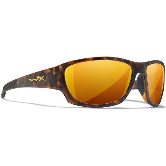 Wiley X WX Climb Brille - Captivate Polarized Bronze Mirror Lenses / Gloss Tortoise Frame