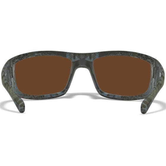 Wiley X WX Omega Brille - Polarized Blau Mirror Lens / Gloss Weiß Frame