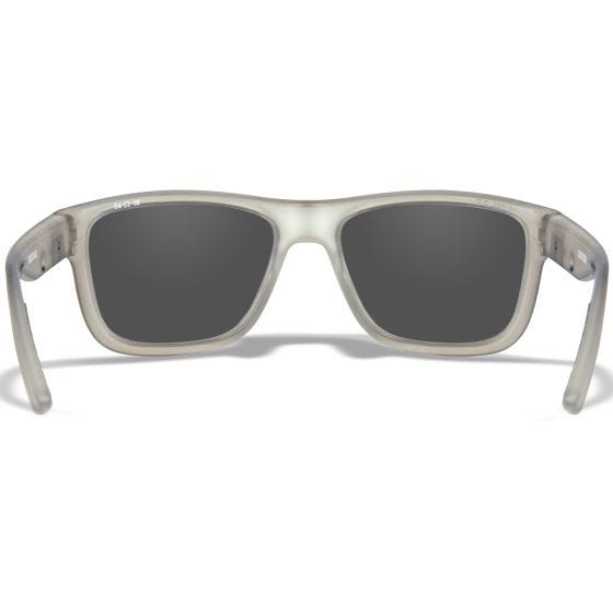 Wiley X WX Ovation Brille - Captivate Polarized Blau Mirror Lenses / Matte Slate Frame