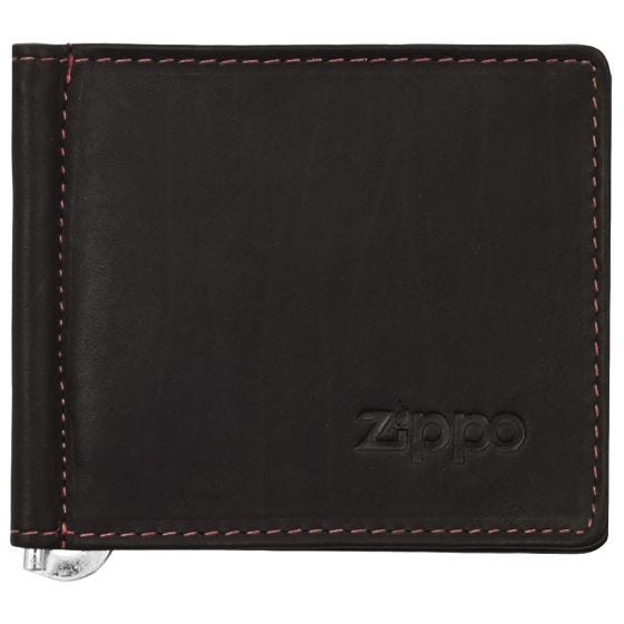 Zippo Money Clip Zweifach faltbare Geldbörse - Braun