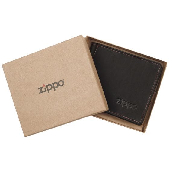 Zippo Money Clip Zweifach faltbare Geldbörse - Braun