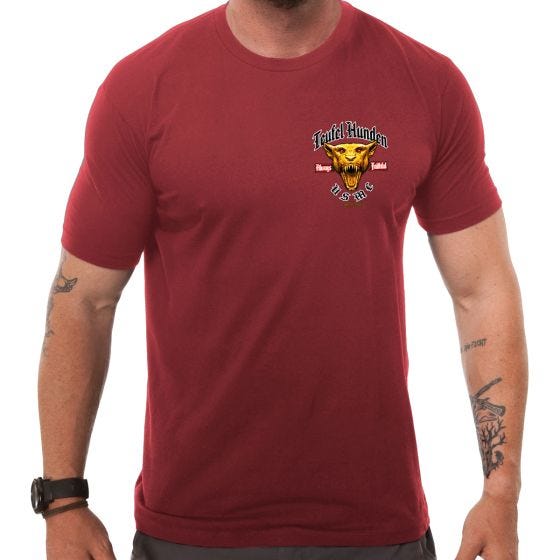 7.62 Design USMC Devil Dog T-Shirt Rot