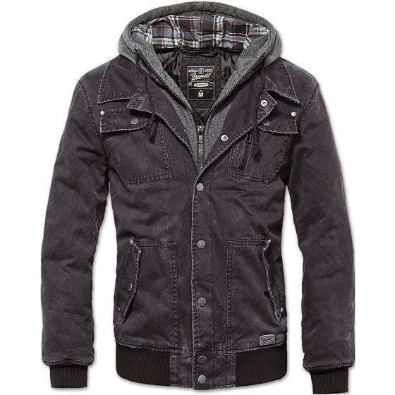 Brandit Dayton Jacke Schwarz verwaschen