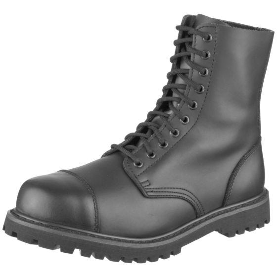 Brandit Phantom Stiefel mit 10 Ösen Schwarz