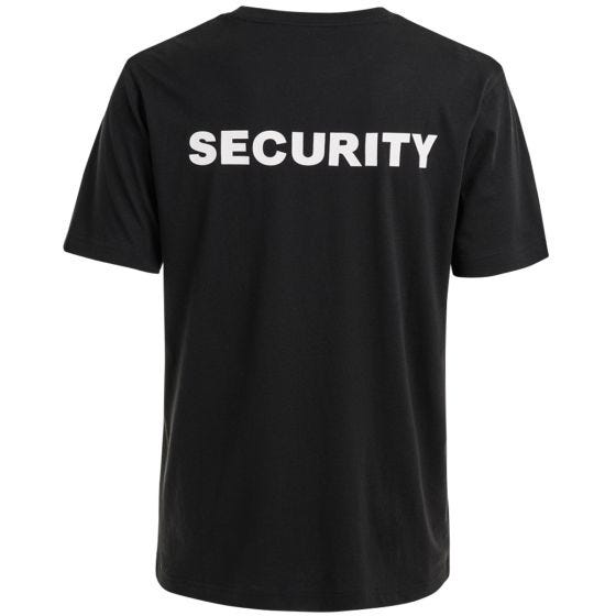 Brandit T-Shirt mit Aufschrift „Security“ Schwarz