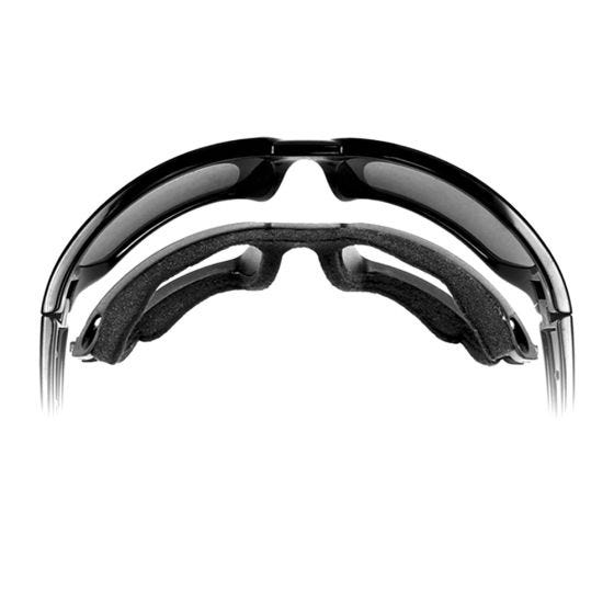 Wiley X WX Boss Brille - Gläser in Transparent / glänzend schwarzes Gestell
