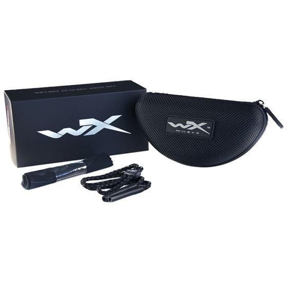 Wiley X WX Valor Schutzbrille - Gläser in Smoke Grey/Black Ops / Gestell in Mattschwarz