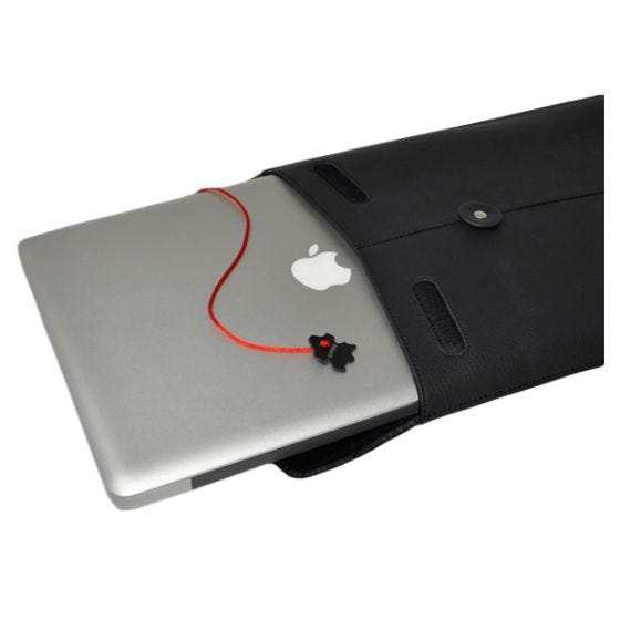 Civilian Pro Manila-15 Lederhülle für MacBook Pro 15" / Laptops Schwarz