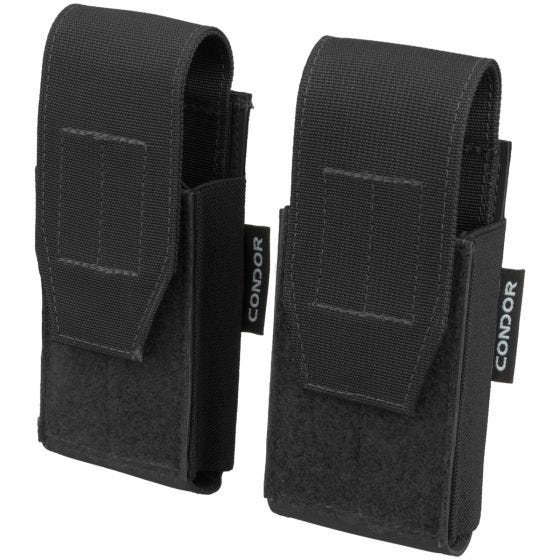 Condor QT Pistolenmagazintasche 2er-Pack - Schwarz