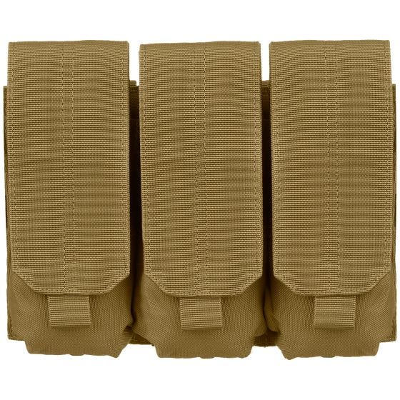 Condor Dreifach-Magazintasche für M4/M16 mit MOLLE-Befestigungssystem Coyote Brown