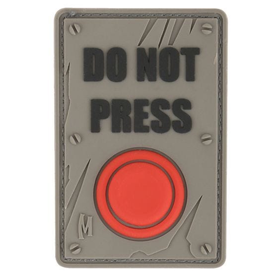Maxpedition Patch mit Schriftzug „Do Not Press“ SWAT