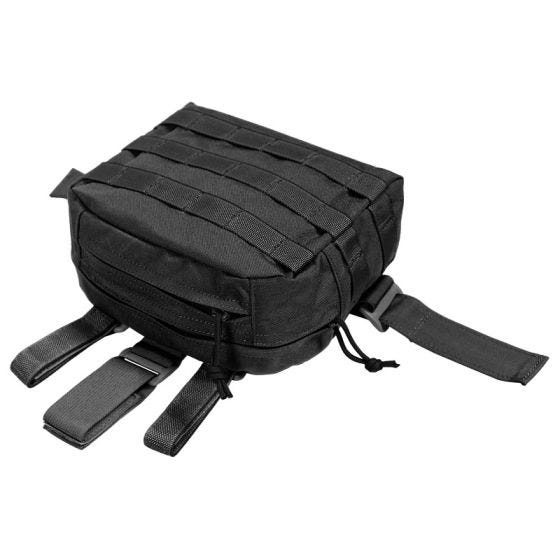 Flyye Drop Leg Beinholster-Tasche für Zubehör MOLLE-Befestigungssystem Schwarz
