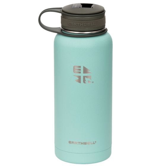 Earthwell Kewler Vakuum-Trinkflasche mit Flaschenöffner 946 ml Aqua Blue
