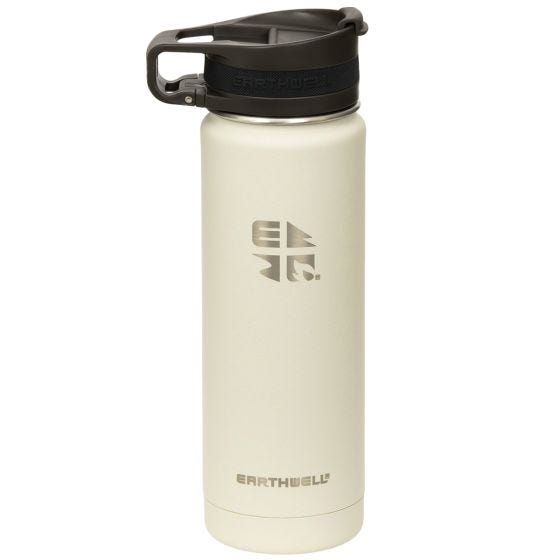 Earthwell Roaster Vakuum-Trinkflasche mit Befestigungsvorrichtung 592 ml Baja Sand