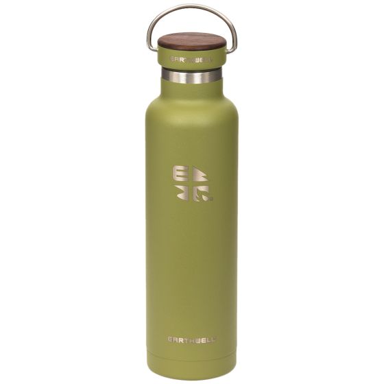 Earthwell Woodie Vakuum-Trinkflasche 650 ml Walnut / Sequoia Pine