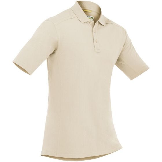 First Tactical Herren Kurzarm-Polohemd aus Baumwolle mit Stifttasche Khaki