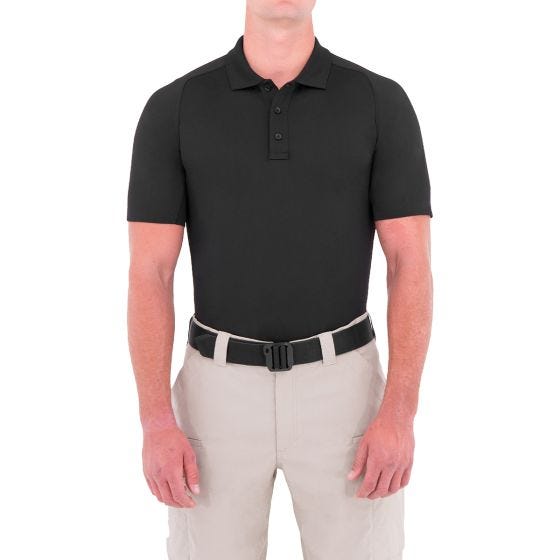 First Tactical Performance Herren Kurzarm-Polohemd Schwarz