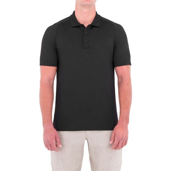 First Tactical Performance Herren Kurzarm-Polohemd Schwarz
