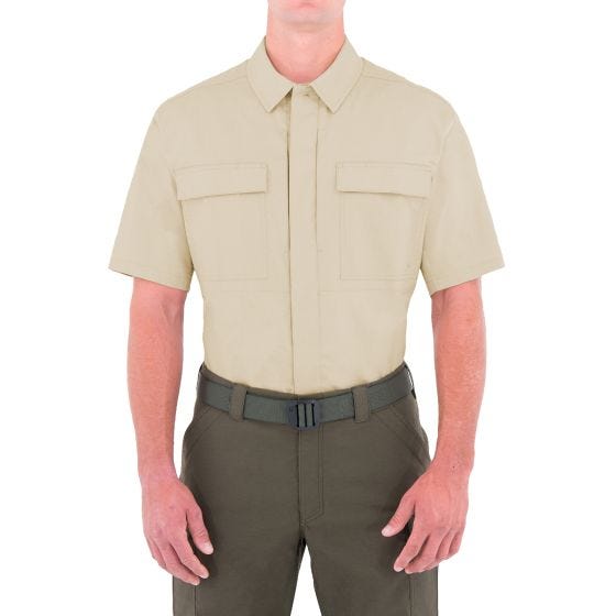 First Tactical Specialist Herren BDU-Hemd kurzärmelig Khakifarben