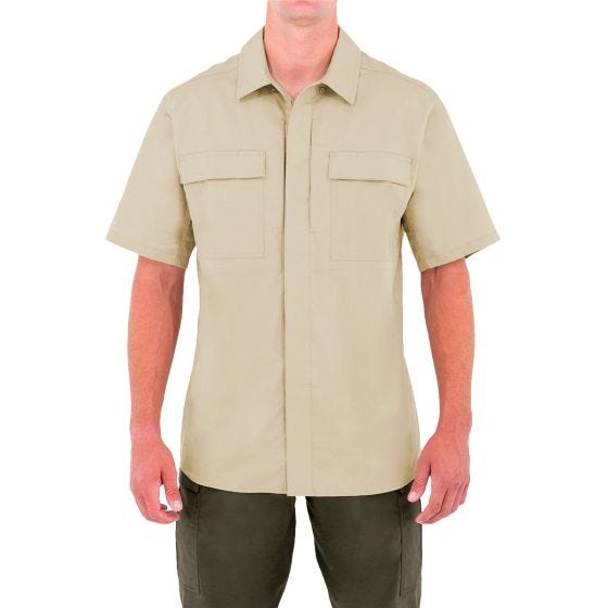 First Tactical Specialist Herren BDU-Hemd kurzärmelig Khakifarben