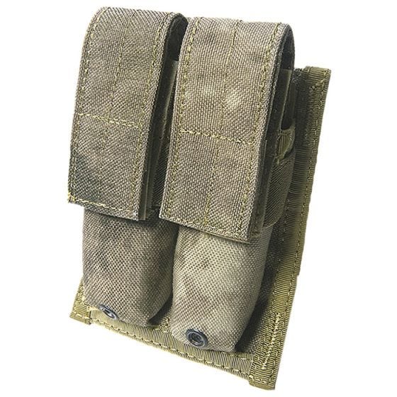 Flyye Doppel-Magazintasche für 9 mm-Kaliber MOLLE-Befestigungssystem A-TACS AU