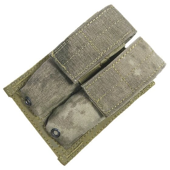 Flyye Doppel-Magazintasche für 9 mm-Kaliber MOLLE-Befestigungssystem A-TACS AU