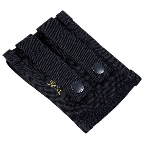 Flyye Doppel-Magazintasche für 9 mm MOLLE-Befestigungssystem Schwarz