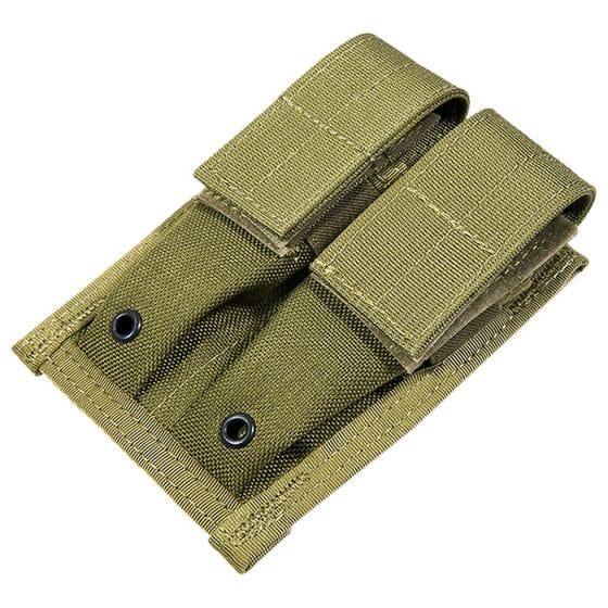 Flyye Doppel-Magazintasche für 9 mm-Kaliber MOLLE-Befestigungssystem Khakifarben