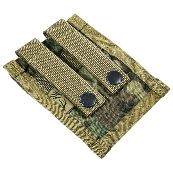 Flyye Doppel-Magazintasche für 9 mm-Kaliber MOLLE-Befestigungssystem MultiCam