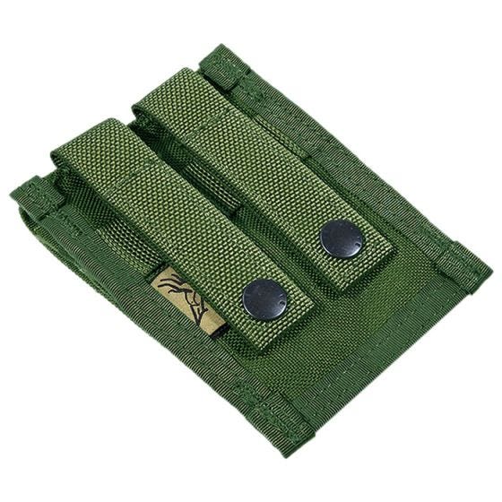 Flyye Doppel-Magazintasche für 9 mm-Kaliber MOLLE-Befestigungssystem Olive Drab